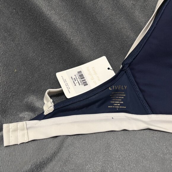 Lively The Swim Busty Bralette: Navy/White - Size 1 - Picture 3 of 5